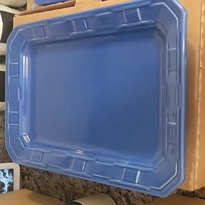 Cornflower blue small platter